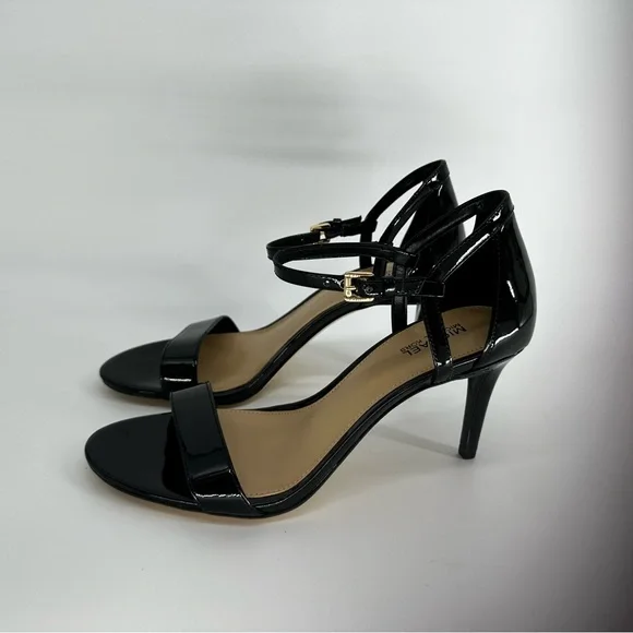 Michael Kors Black Patent Leather Ankle-Strap Heels - Picture 5 of 12